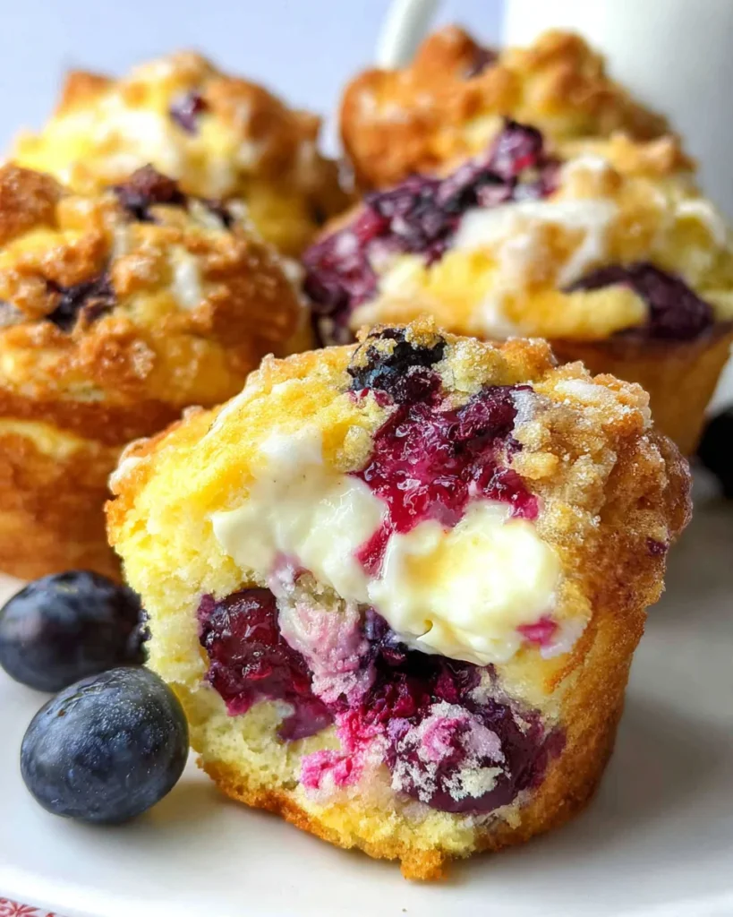 Blueberry Cream Cheese Muffins recipe