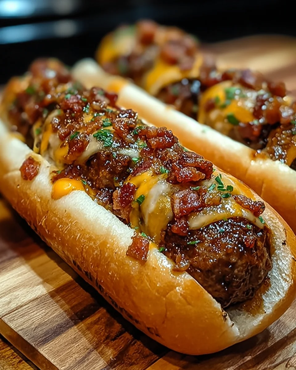 Bourbon BBQ Bacon Cheeseburger Meatball Subs Ready in 30 Minutes 27 Bourbon