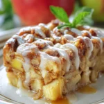 Caramel Apple Cinnamon Roll Lasagna