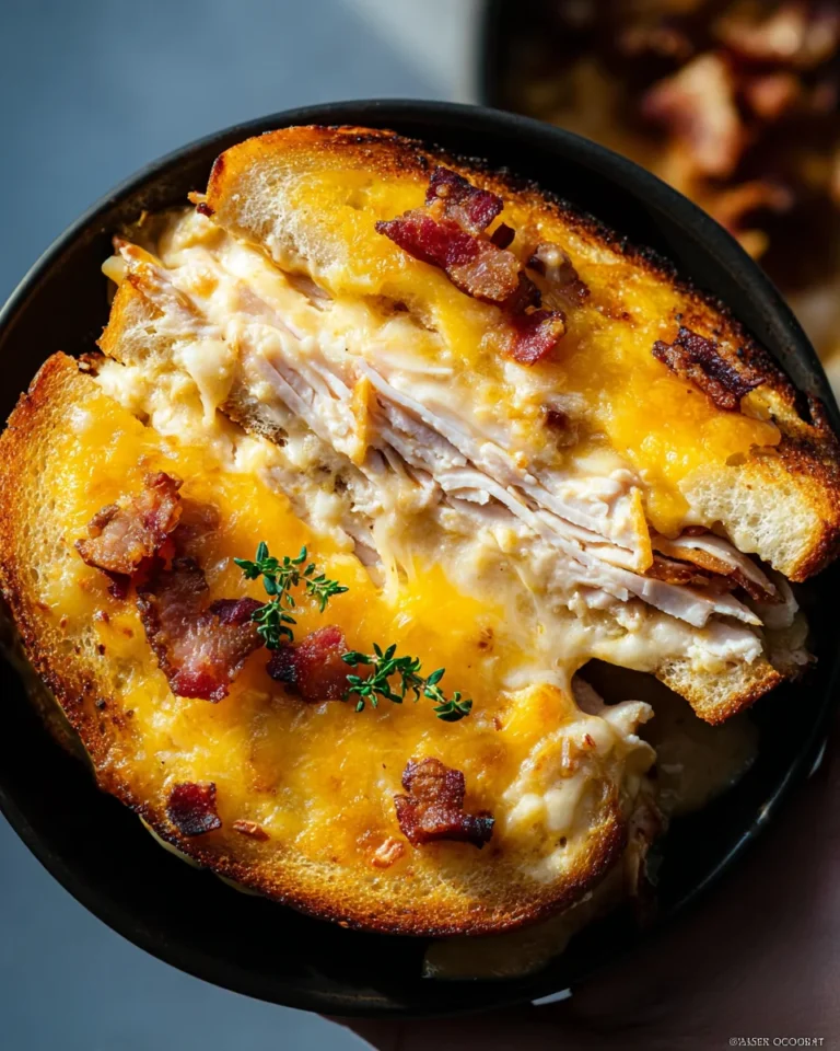 Cheddar and Bacon Turkey Melt on Sourdough