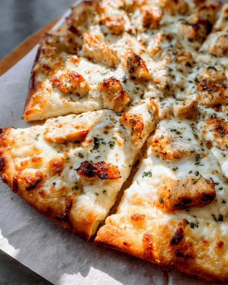 Chicken Alfredo Pizza