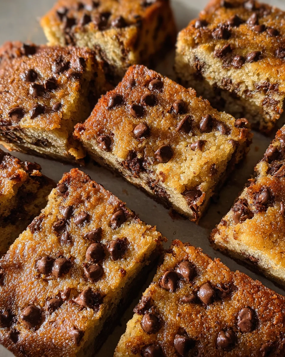 Chocolate Chip Banana Bars Recipe