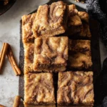 Cinnamon Swirl Snickerdoodle Blondies
