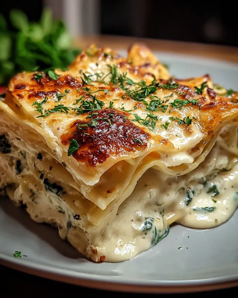 Creamy White Lasagna Delight
