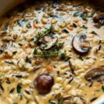 Creamy Wild Rice and Mushroom Soup