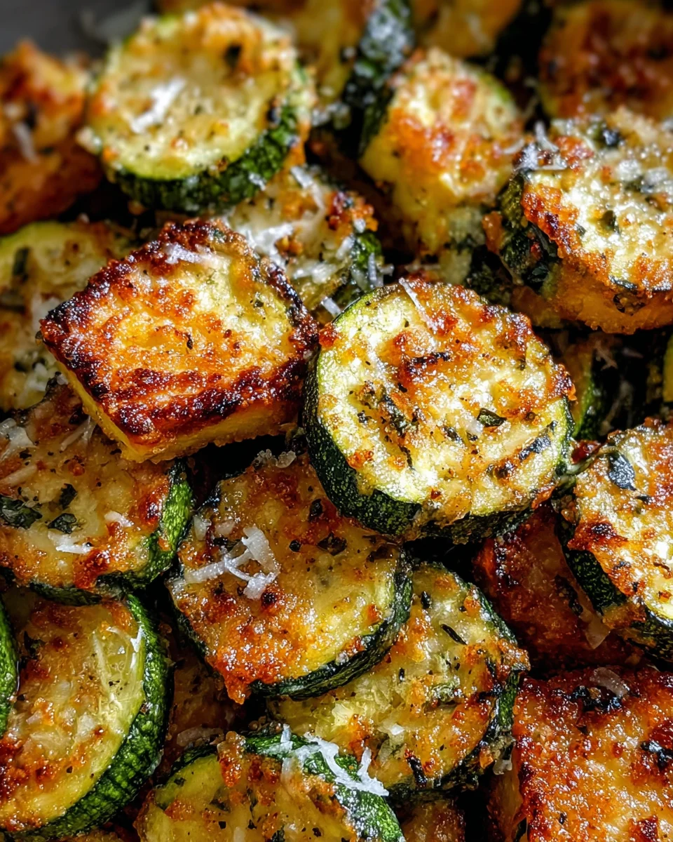 Crispy Air Fryer Zucchini Parmesan Recipe