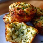 Crispy Parmesan Zucchini Potato Muffins