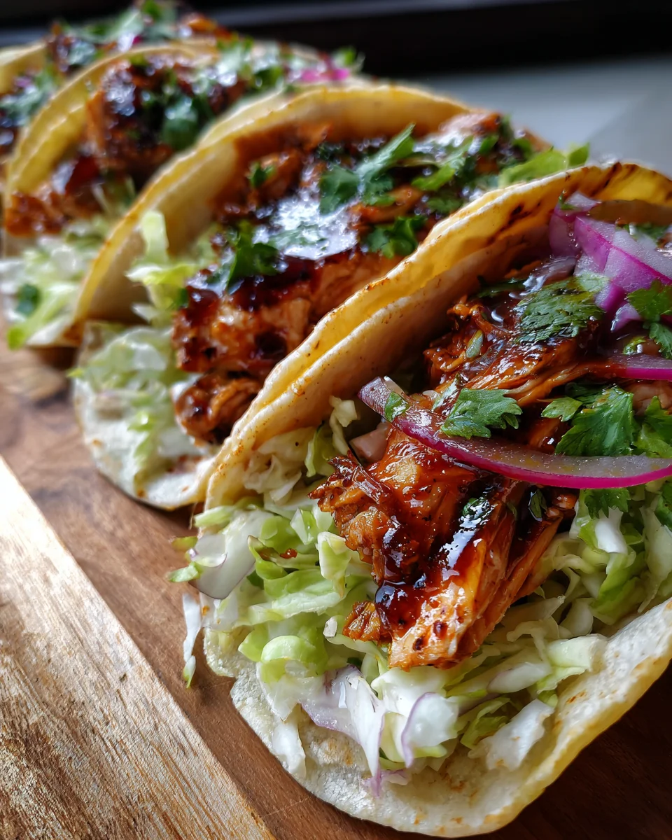 Garlic Butter Honey BBQ Chicken Tacos 28 Garlic