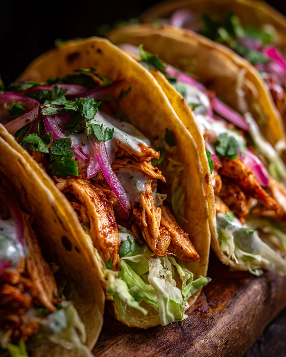 Garlic Butter Honey BBQ Chicken Tacos 29 Garlic