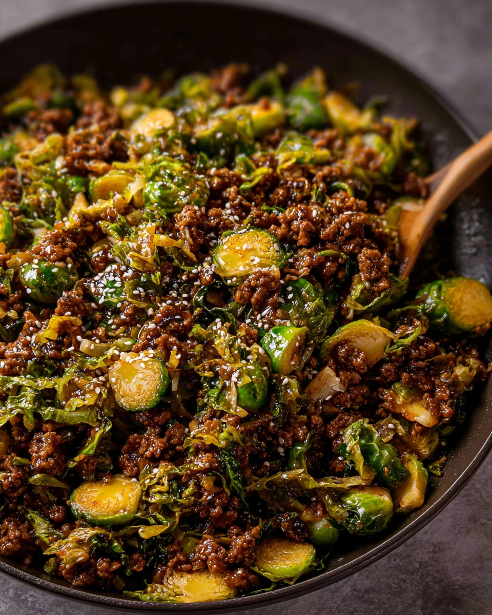Ground Beef and Brussels Sprouts 20 Ground