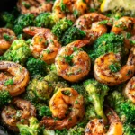 Healthy Garlic Butter Shrimp and Broccoli