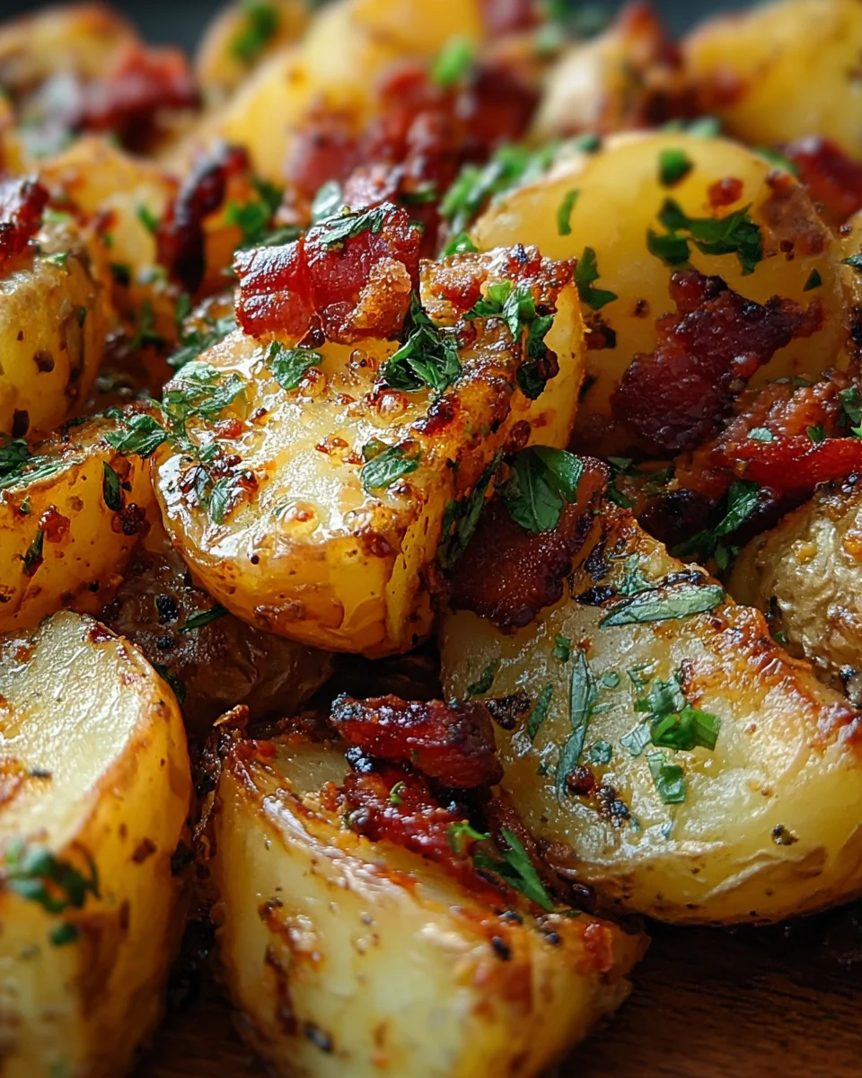 Honey Bacon Roasted Potatoes