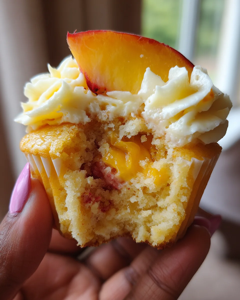 Honey Peach Cream Cheese Cupcakes 28 Honey
