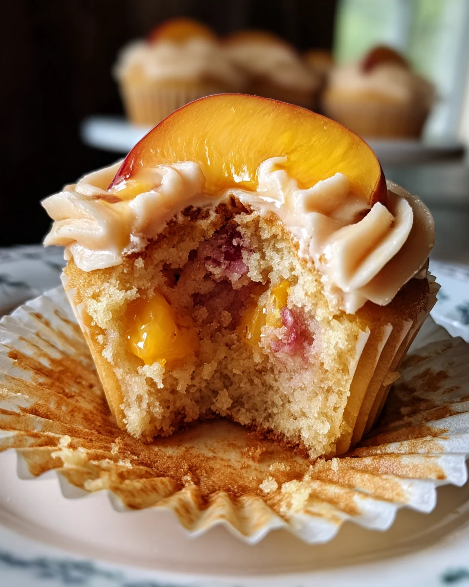 Honey Peach Cream Cheese Cupcakes 29 Honey