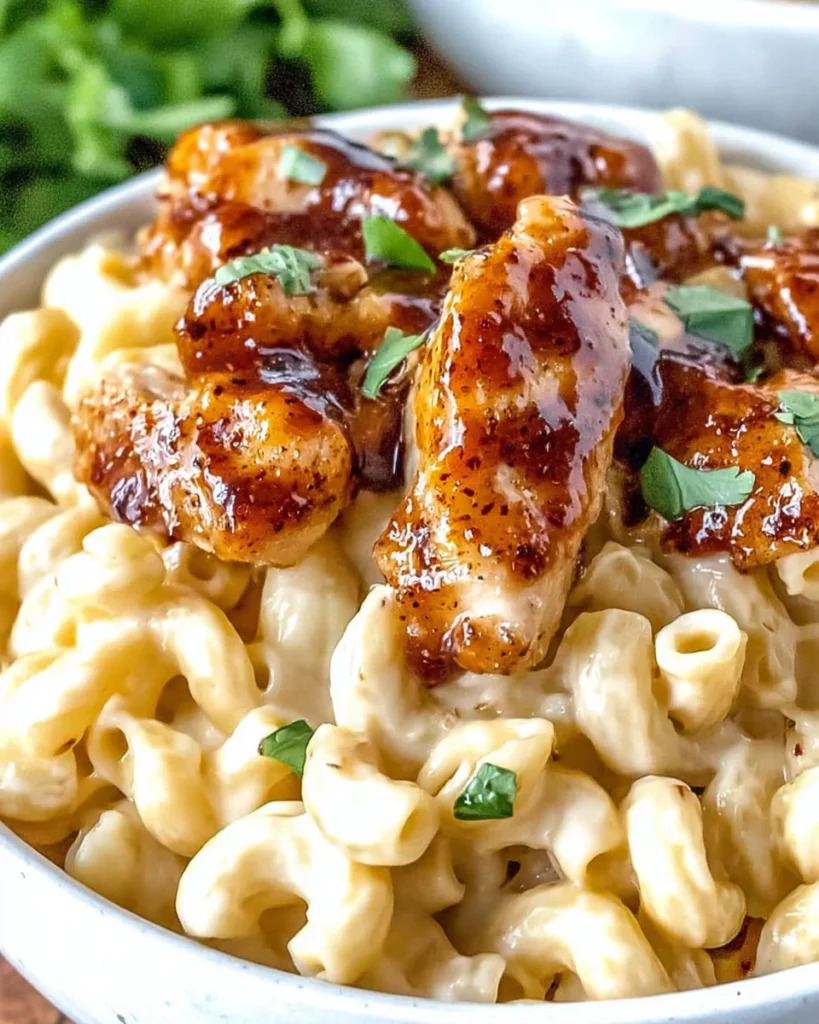 Honey Pepper Chicken Mac and Cheese