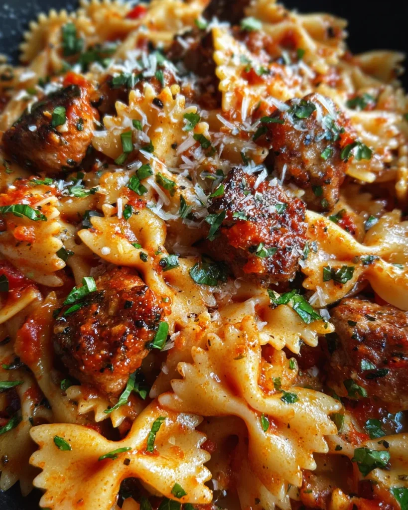 Italian Sausage With Bow Tie Pasta