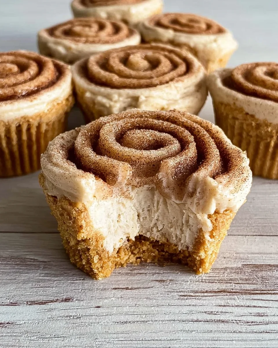 Mini Cinnamon Roll Cheesecakes