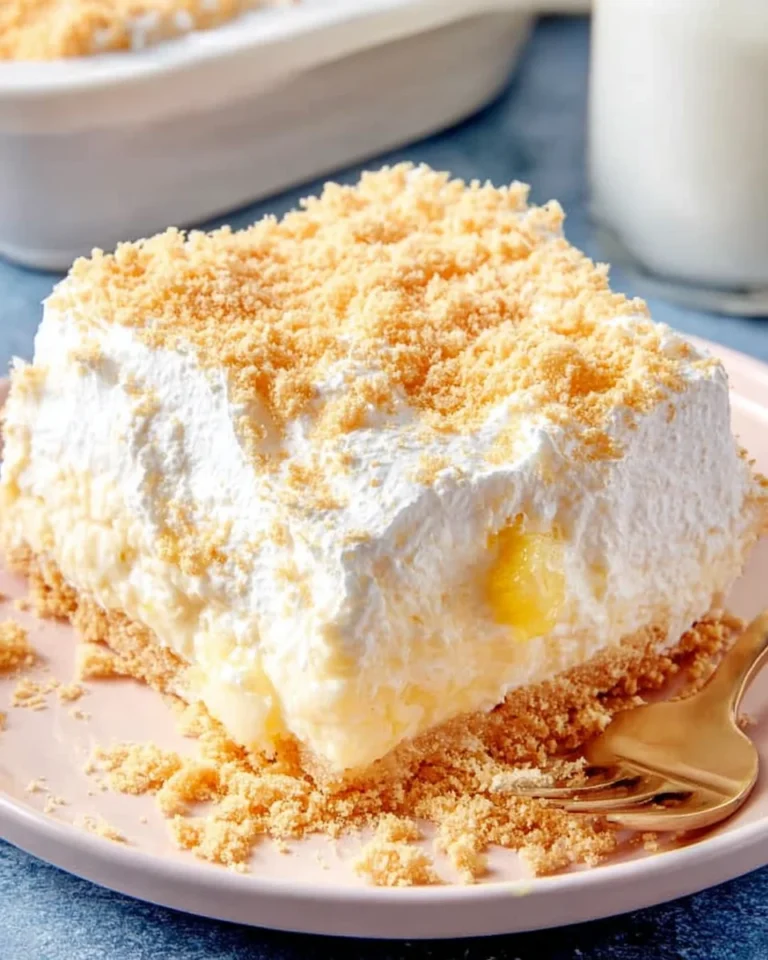 No-Bake Pineapple Cream Dessert