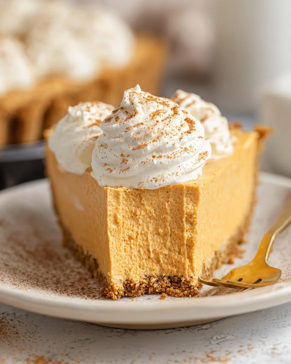 No Bake Marshmallow Pumpkin Pie 17 No