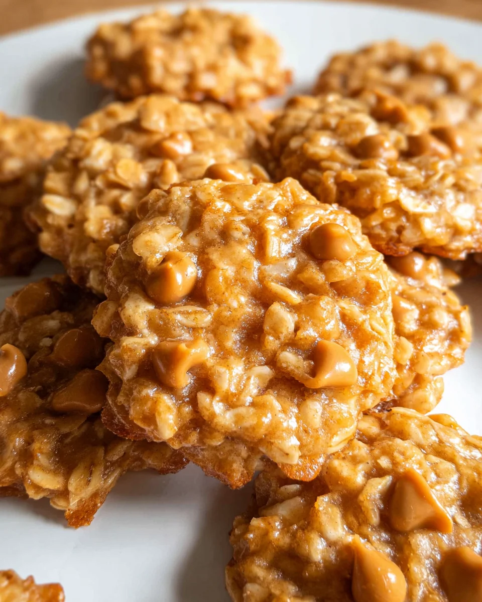 No Bake Oatmeal Scotchies