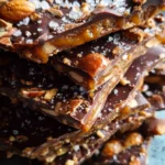 Salted Dark Chocolate Almond Toffee