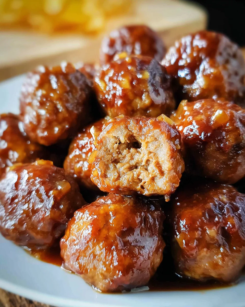 Slow Cooker Sweet Hawaiian Teriyaki Meatballs