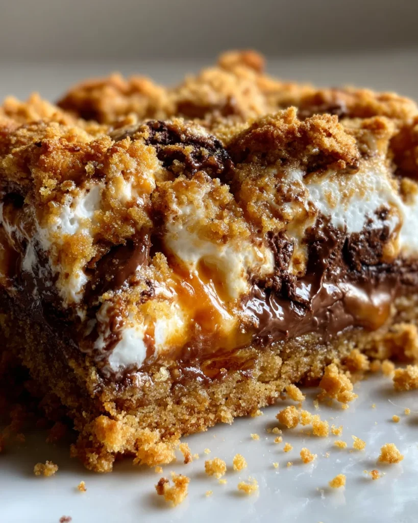 S'mores cookie bars