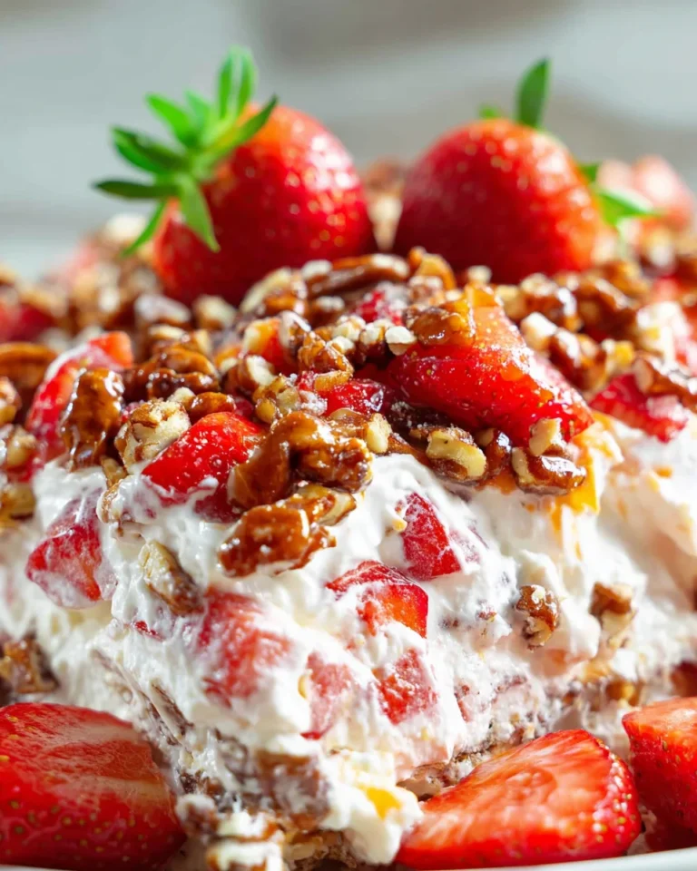 Strawberry Pecan Pretzel Salad