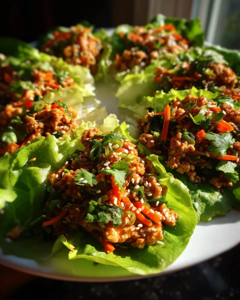 Thai Chicken Lettuce Wraps