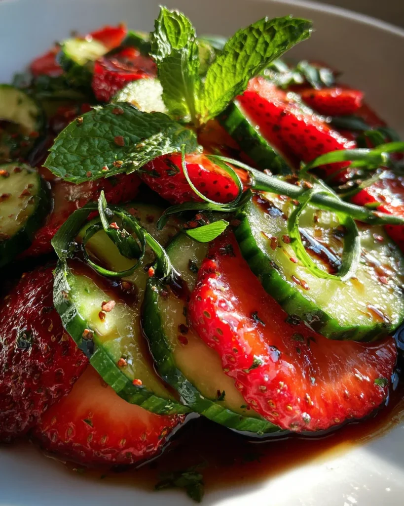 This Cucumber Strawberry Salad