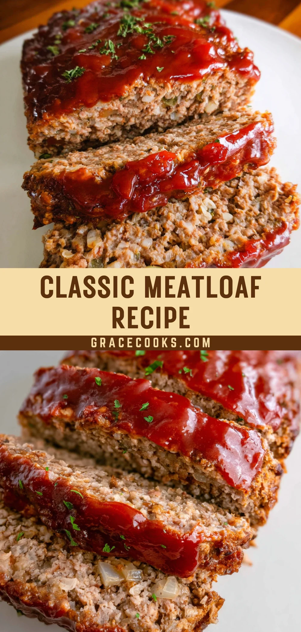 Classic Meatloaf Recipe 23 Pinterest Hidden Image