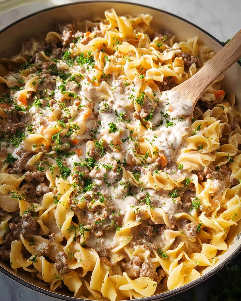 30-Minute Ground Beef Stroganoff