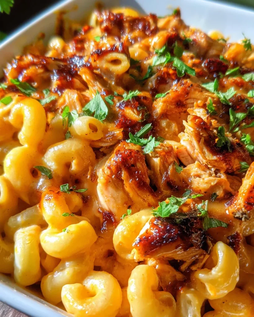 BBQ Chicken Mac and Cheese