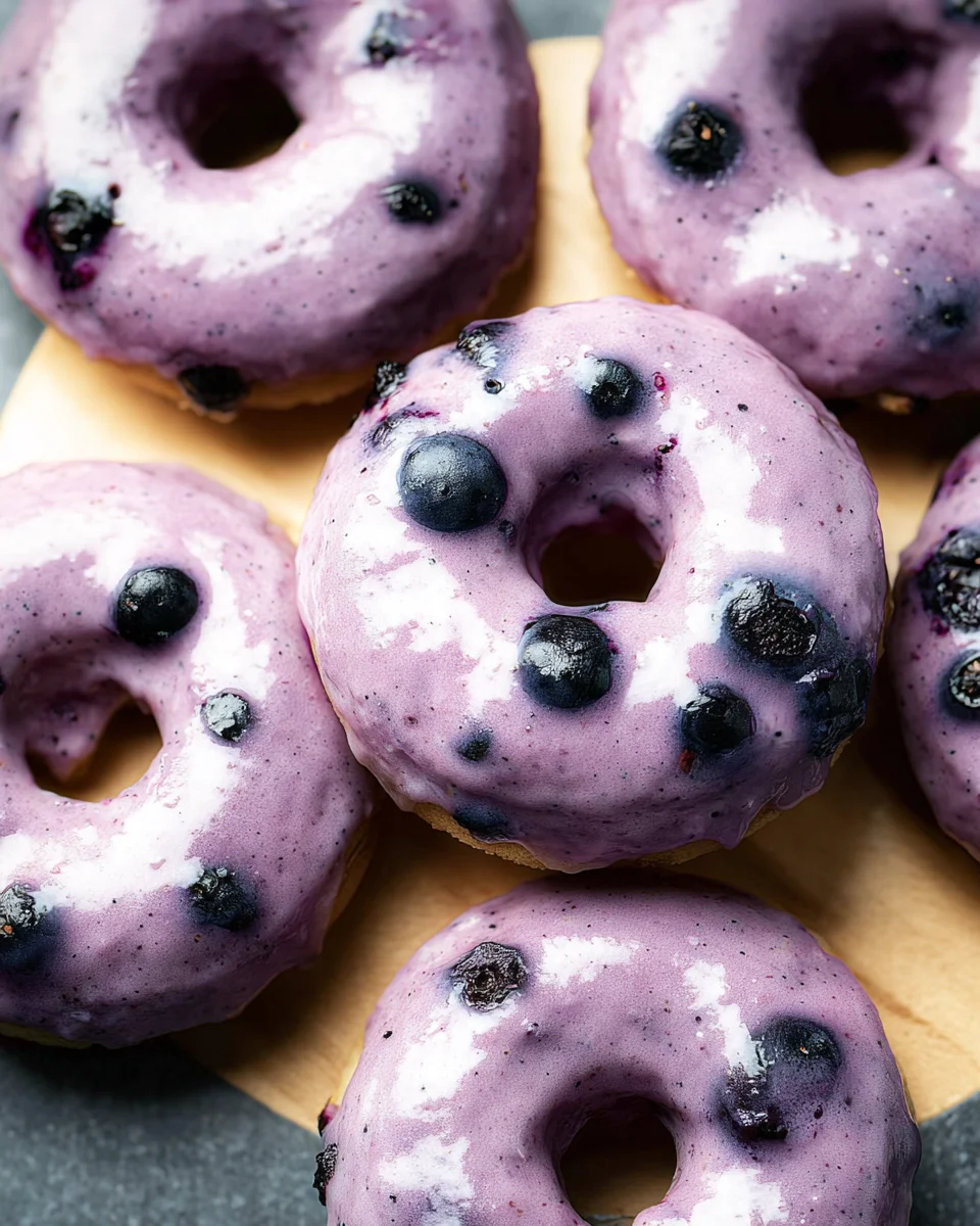 Blueberry Cake Donuts