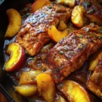 Bourbon Peach Roasted Salmon
