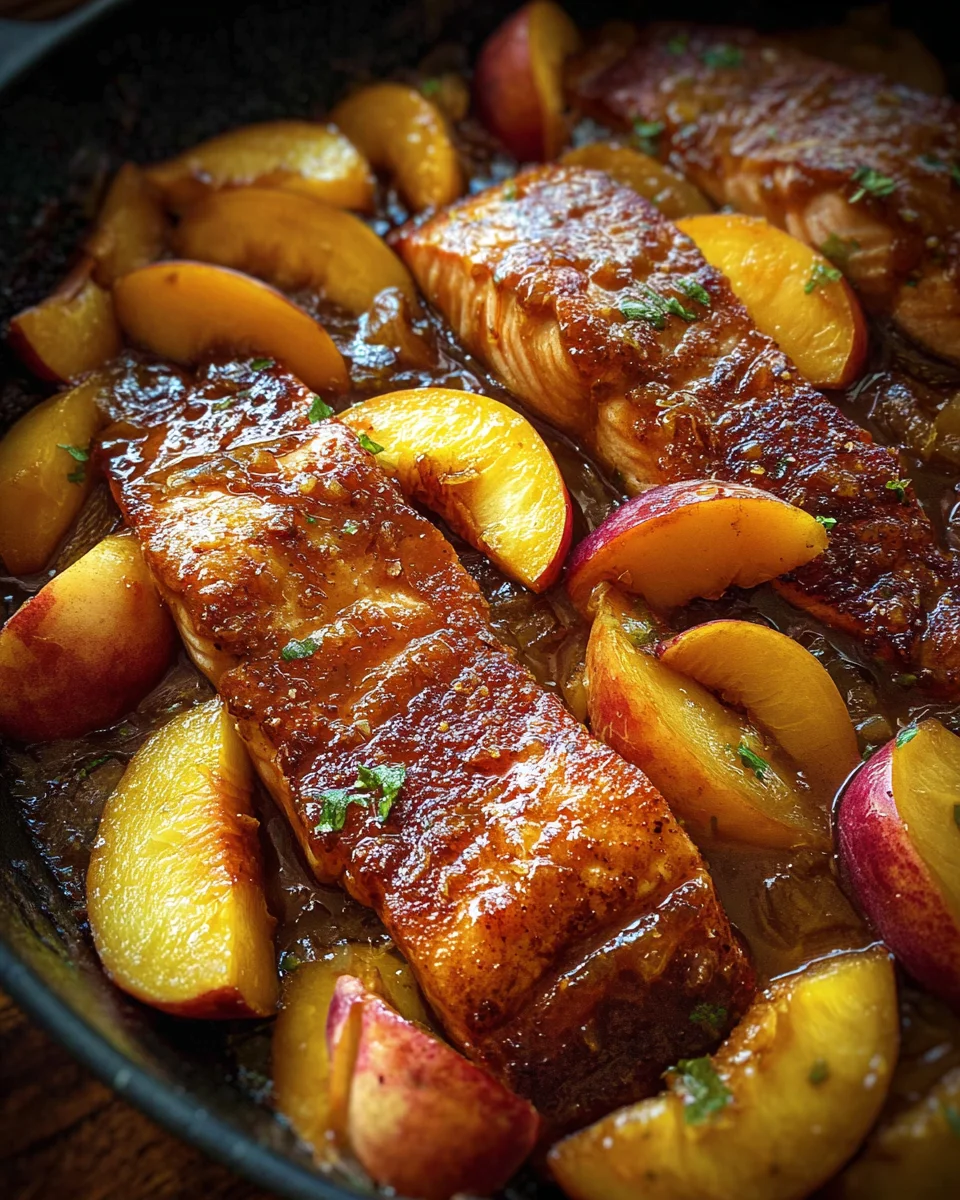 Bourbon Peach Roasted Salmon 23 Bourbon