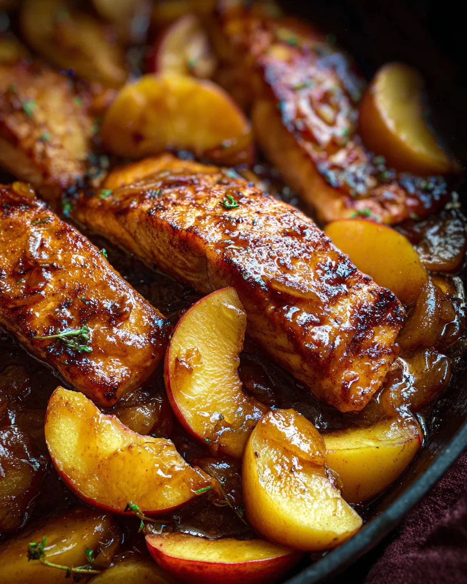 Bourbon Peach Roasted Salmon 24 Bourbon