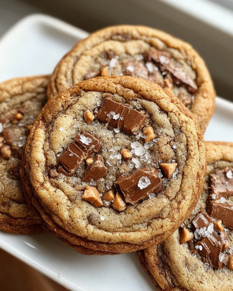 Brown Butter Coffee Toffee Cookies