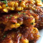 Cheesy Corn Fritters