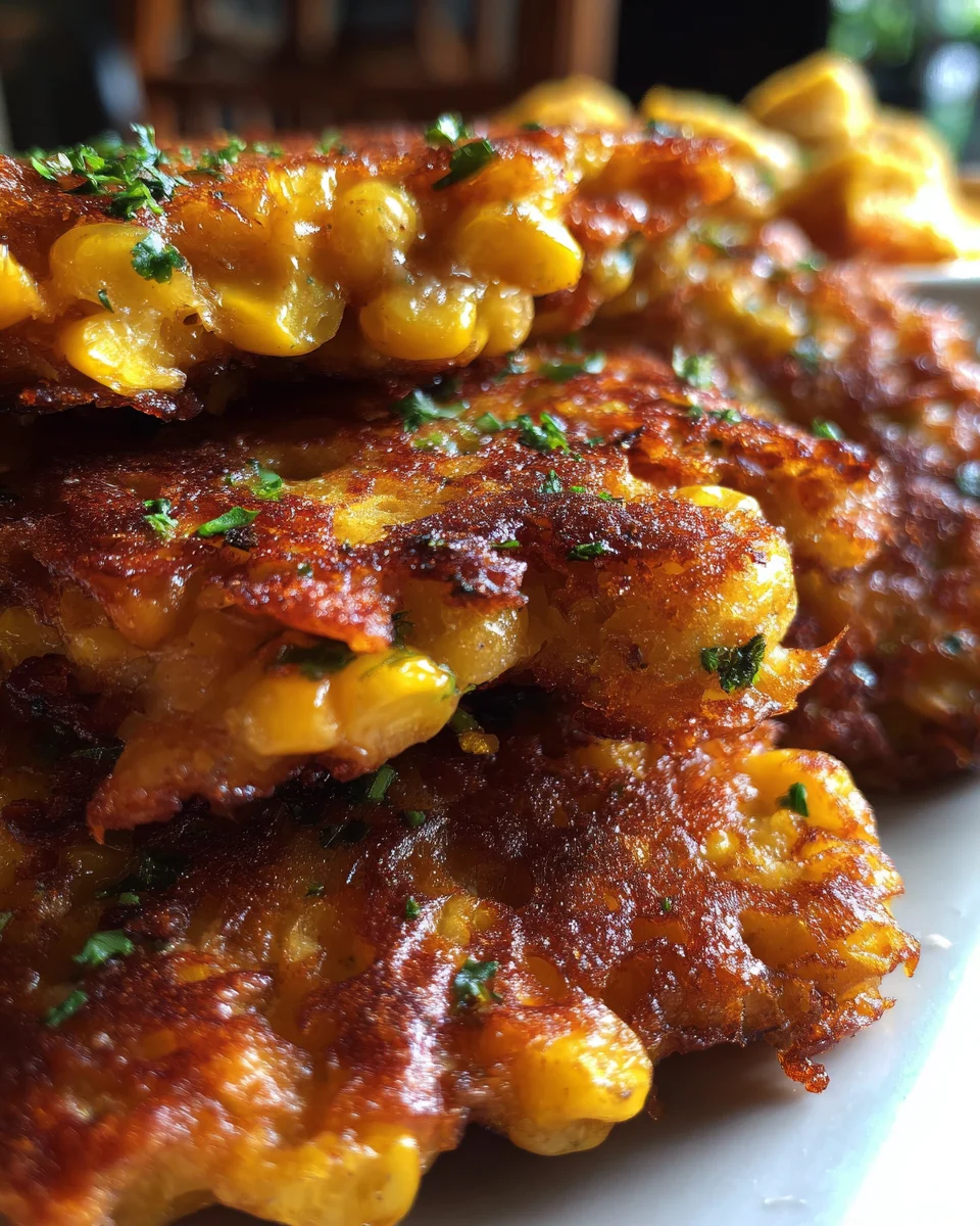 Cheesy Corn Fritters