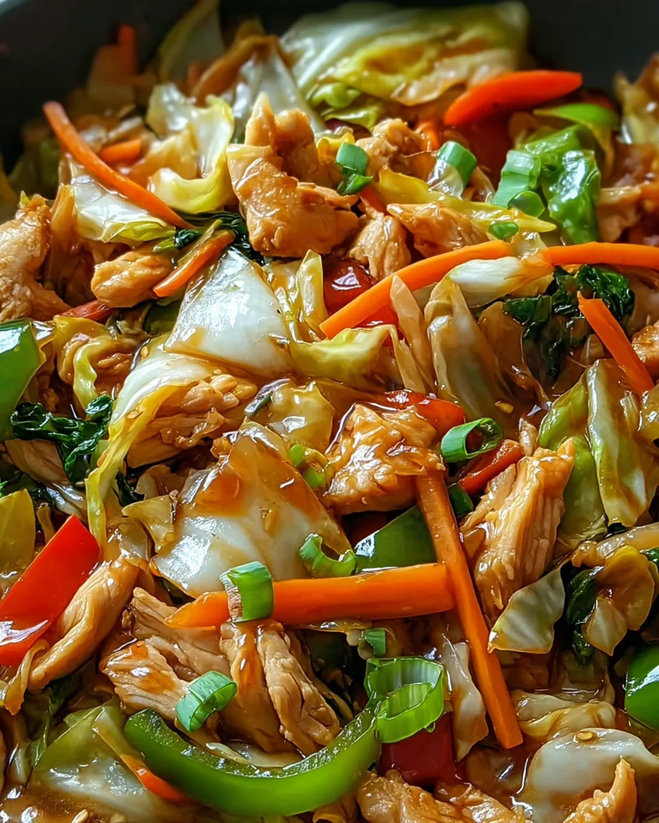 Chinese Chicken Cabbage Stir-Fry