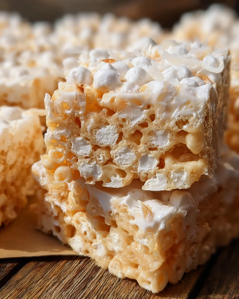 Coconut Rice Krispie Treats 15 Coconut