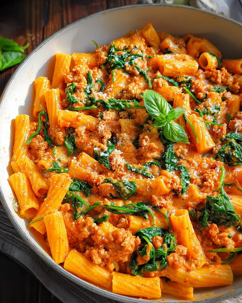 Creamy Sausage Rigatoni (One-Pan, 30-Minute Meal)
