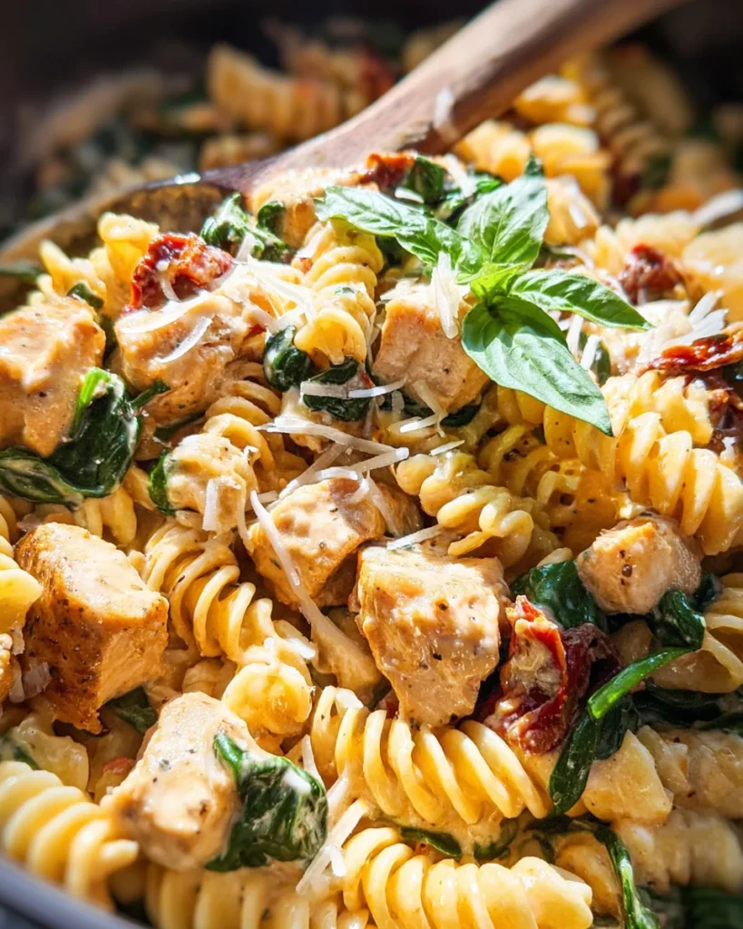 Creamy Sun Dried Tomato Chicken Pasta