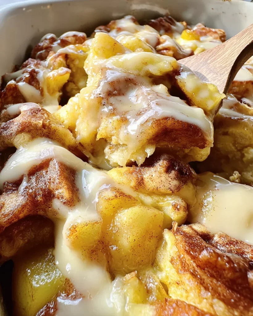 Crock Pot Apple Cinnamon Roll Casserole