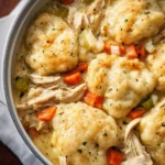 Easy Chicken and Dumplings with Biscuits