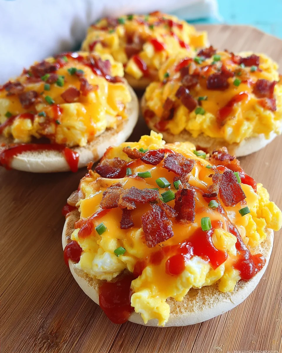 English Muffin Breakfast Pizzas