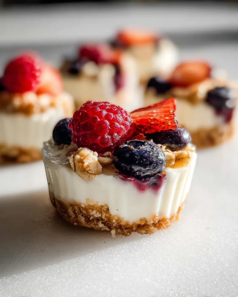 Frozen Yogurt Granola Cups