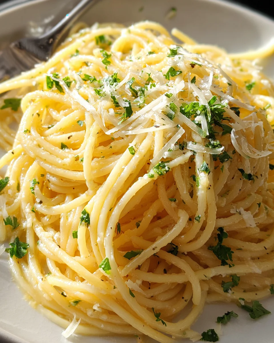 Garlic Buttered Noodles Recipe