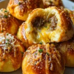 Garlic Parmesan Cheeseburger Bombs